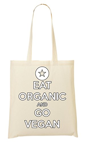 Eat Go Vegan Theme Enjoy Collection Best Choice Respect Living Beings Save Planet Bolso De Mano Bolsa De La Compra