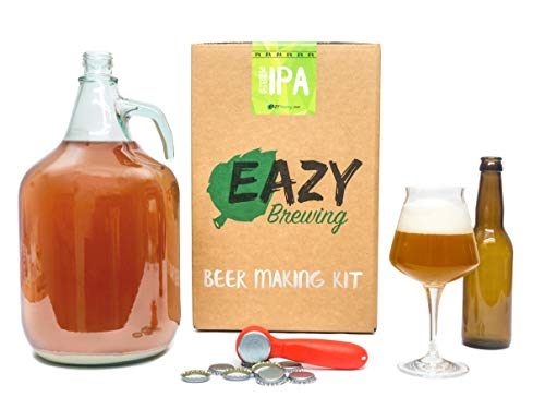 Eazy Brewing®Kit de elaboración de cerveza de 5 litros - Cerveza IPA (India Pale Ale) - Caja de regalo para preparar su propia cerveza artesanal – Instrucciones en Español