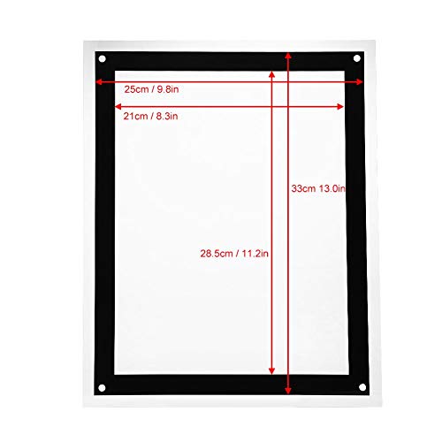 EBTOOLS Caja de Luz de Visualización de Publicidad Vertical de Cristal Acrílico Tablero Retroiluminado Marco de la Exhibición del Cartel LED (Enchufe de la UE 220V)(A4)