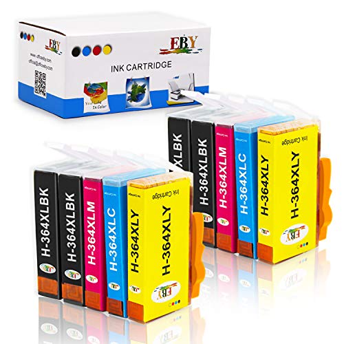 EBY Compatibles HP 364 XL 364XL Cartuchos de Tinta para HP Photosmart 5510 5515 5520 5524 6510 6520 7510 7520 7515 HP Officejet 4620 HP Deskjet 3070A C5388 D5460 B010a B111a B109a B209a B210a