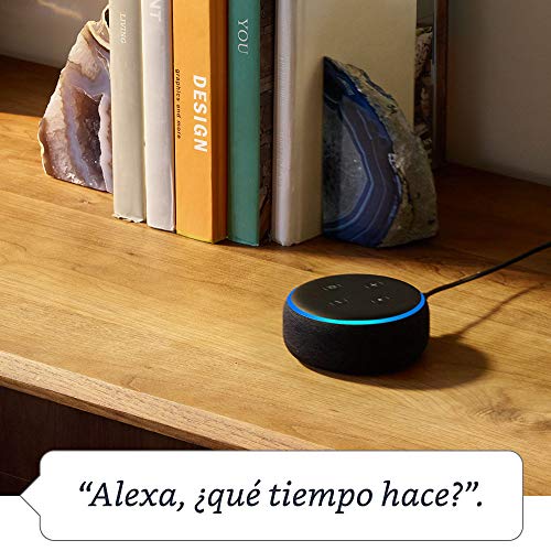 Echo Dot (3.ª generación) - Altavoz inteligente con Alexa, tela de color gris claro