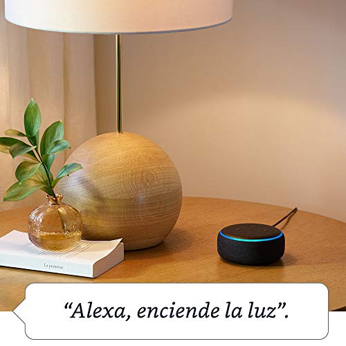 Echo Dot (3.ª generación) - Altavoz inteligente con Alexa, tela de color gris oscuro