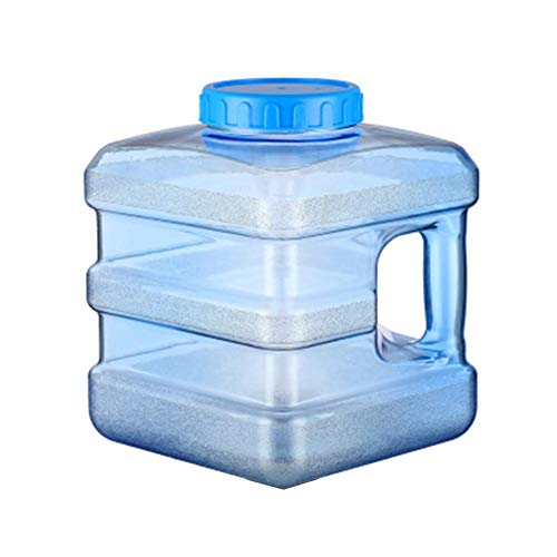 Ecoticfate Bidón con Grifo Bidón Plástico Bidon Garrafa de Plastico 5L 7.5L La PC Espesa El Cubo con El Auto de Conducción del Auto Transparente Cuadrado del Casquillo