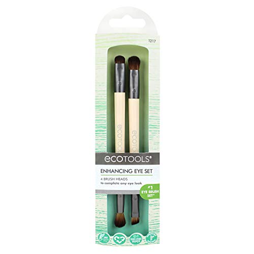 Ecotools® Enhancing Eye Set - Juego de brochas dobles para maquillaje de ojos