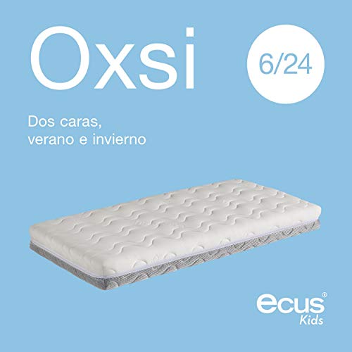 Ecus Kids, El colchón de cuna antiasfixia Oxsi con doble cara una para verano y otra para invierno - Colchón cuna 140x70