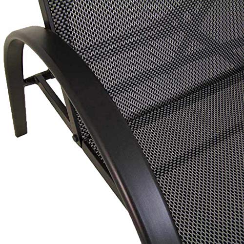 Edenjardi Lote 2 tumbonas de Exterior apilable y reclinable, de Aluminio y textilene