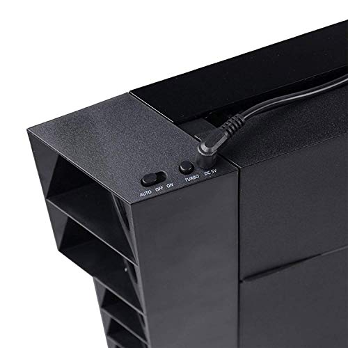 EEEKit Ventilador de enfriamiento para PS4, USB Refrigerador Externo 5 Ventilador Turbo Control de Temperatura Ventiladores de enfriamiento para Sony Playstation 4 Consola de Juegos