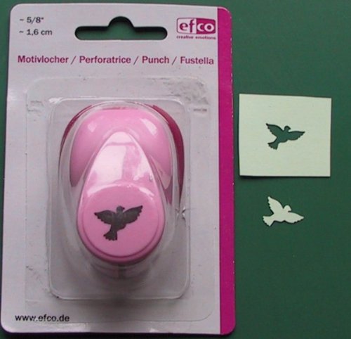 efco – Perforadora de 1,6 cm, diseño de pequeño de Paloma, Rosa