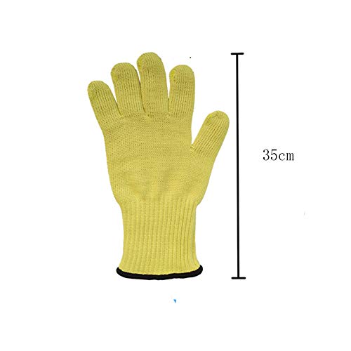 Egurs Guantes Profesionales Resistentes a Altas temperaturas Guantes retardantes de aramida para fundición de Metales, fundición Industrial, horneado en Horno, Barbacoa al Aire Libre, etc.