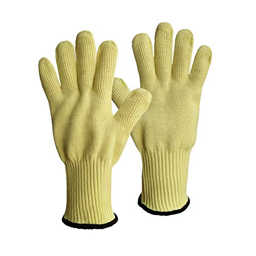 Egurs Guantes Profesionales Resistentes a Altas temperaturas Guantes retardantes de aramida para fundición de Metales, fundición Industrial, horneado en Horno, Barbacoa al Aire Libre, etc.