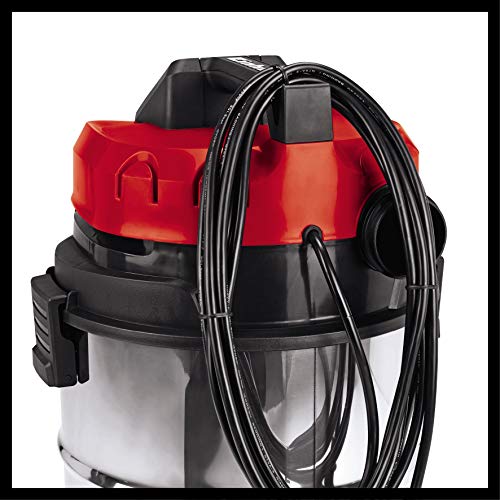 Einhell Expert 2342363 Aspirador seco/ liquido TE-VC 2230 SA de tipo industrial, 1150 W, 30 L, color plateado