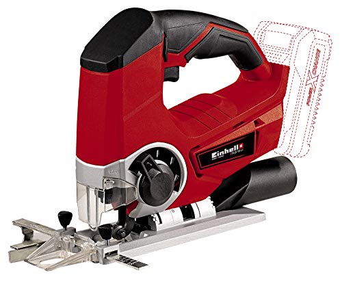 Einhell TE-JS 18 Li - Sierra de calar inalámbrica, 12 W, 18 V, función de soplado de polvo (ref. 4321200)