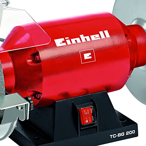 Einhell TH-BG 200 - Esmeriladora, disco 200 mm, 400 W, 230 V, color rojo y negro