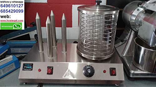 EISEN Maquina DE Perritos Salchichas Calientes Hot Dog 4 Pinchos ELECTRICA