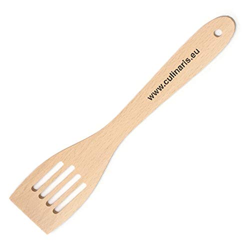 Eisenpfanne de Buyer Carbone Plus Lyonnaise - Sartén con espátula de Madera (28 cm)