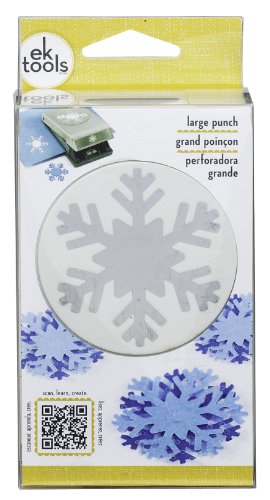 EK Tools Troquel Largo Copo de Nieve, Plástico y Metal, Gris, 3.53x7.82x15.52 cm