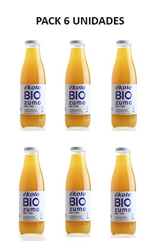 Ekolo  Zumo De Piña Ecológico, 100% Exprimido, 6 Botellas * 750Ml   4500 ml