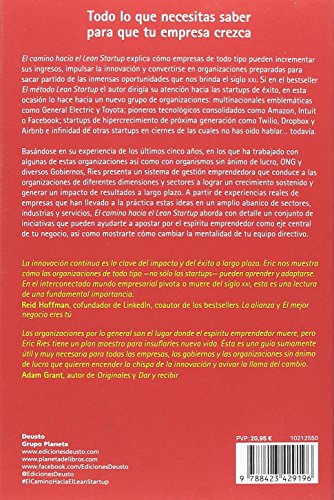 El camino hacia el Lean Startup: Cómo aprovechar la visión emprendedora para transformar la cultura de tu empresa e impulsar el crecimiento a largo plazo (Sin colección)