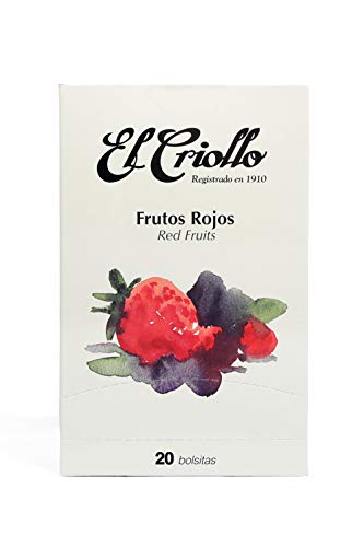 El Criollo - Infusión Frutos Rojos Gourmet | Pack de 2x20 (40 bolsitas)