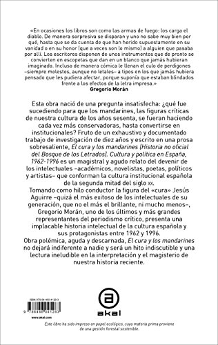 El cura y los mandarines (Historia no oficial del Bosque de los Letrados). Cultura y política en España, 1962-1996 (Anverso)