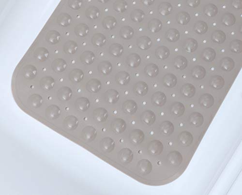 El tapete de baño extralargo SlipX Solutions agrega una tracción Antideslizante a Las tinas y duchas: ¡30% más Que Las esteras estándar! (200 Ventosas, 99 cm de Largo - Cobertura extendida, Bronceado)