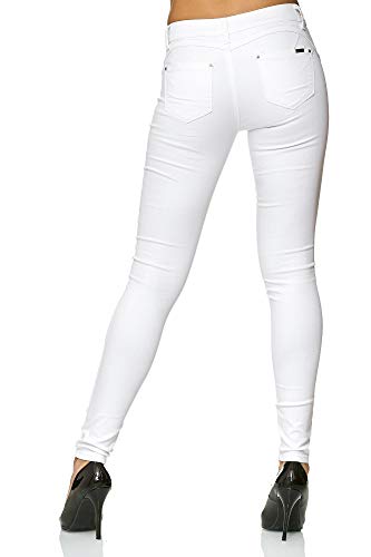 Elara Pantalones Vaqueros Mujer Push Up Skinny Chunkyrayan Blanco Y5110 White 38 (M)