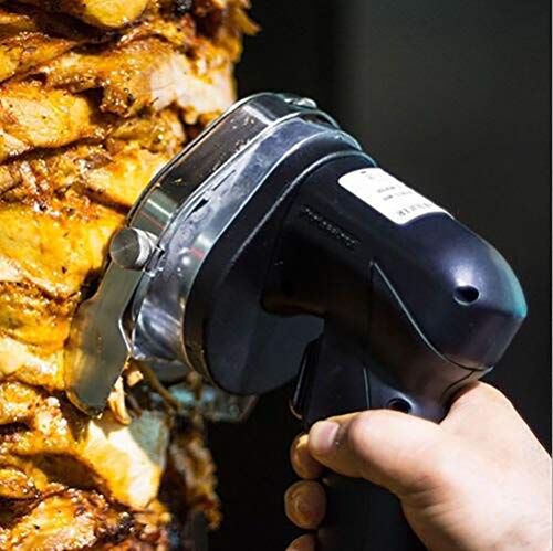 Elecx Kebab Slicer - Máquina de cortar eléctrica para cortar carne, 220 - 240 V, 110 V, 2 cuchillas, Sliver