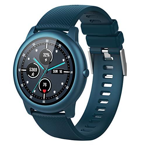 ELEGIANT Reloj Inteligente, Smartwatch para Hombres y Mujeres, Pulsera de Actividad IP68, Monitor de Frecuencia Cardíaca, Sueño, Podómetro 4 Diales + 1 Personalizado, Notificación para iOS Android