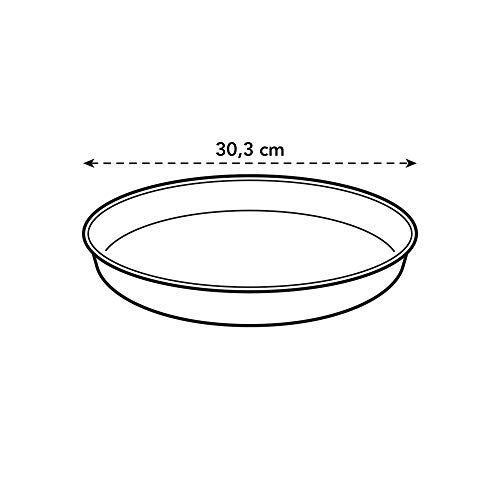 Elho Loft Urban Saucer Round 30 - White - Exterior - Ø 30.3 x A 4 cm