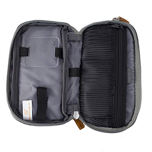 Elite Bags Diabetic´s Estuche para Diabéticos Isotérmico, Gel de Frío Incluído, Múltiples Compartimentos, Gris, 17 x 10 x 6 cm