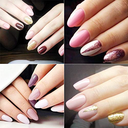 Elite99 Esmalte Semipermanente UV LED 6pcs Kit Uñas de Gel Pintauñas con Base y Top Coat Semipermanente Esmalte de Uñas Soakoff Manicura - 004