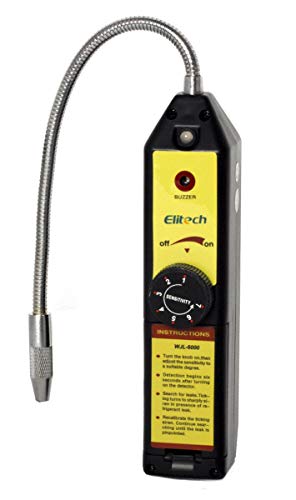 Elitech WJL-6000 Refrigerante Portátil Halógeno Detector de Fugas Condición del Aire HVAC R22, R410A, R134A, CFC HCFCs HFCs Detects, ✩Garantía de 12 meses✩