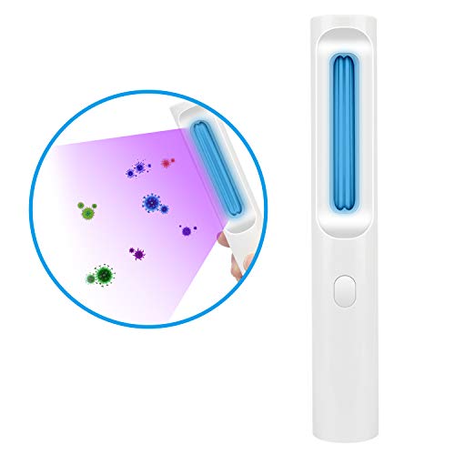 Elover UV Lámpara de Desinfección Luz Ultravioleta Germicida UVC Lámpara Bombilla de Esterilización Portátil USB Cargada para Casa Oficina Hotel