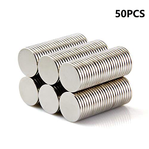 Elsatsang 50pcs Disc Rare Earth Neodymium Super strong Magnet N35 Craft Models 10mm x 1mm