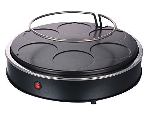 Emerio Po de 115848 Pizza Salva Original, Pizza Horno para 6 personas con handg. Campana de barro terracota, Negro