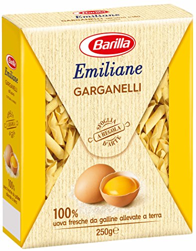 Emiliane Barilla Pasta con Huevo Garganelli, 250 gr