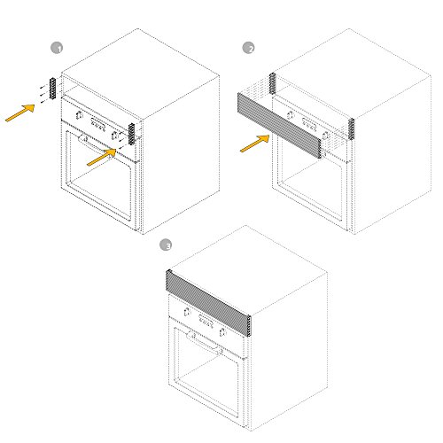 Emuca 8934862 Rejilla de Ventilación para Frigorífico/Horno, Aluminio anodizado mate