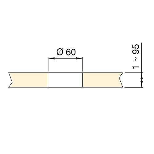 Emuca - Regleta multienchufe retráctil con 3 enchufes schuko EU y 2 Puertos USB, Torre de enchufes Vertical empotrable para encimera de Cocina o Escritorio