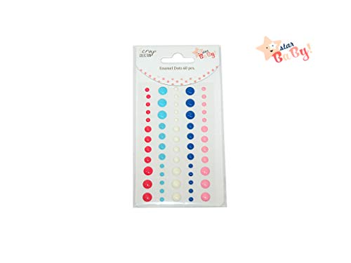 ENAMEL DOTS 60 PCS STAR BABY GIRL