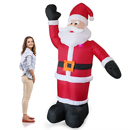 [en.casa] Papá Noel Hinchable 240cm con LED Brillantes