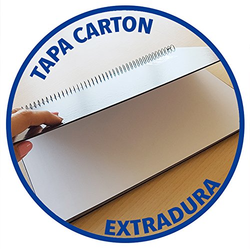 Enri Status 100435670 Cuadernos espiral microperforados, tapa extradura, A4+, Pack de 5