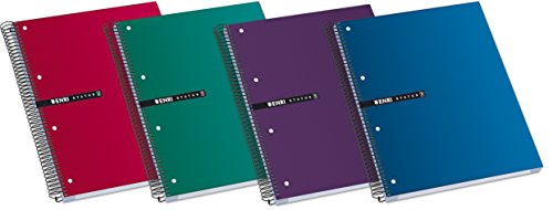 Enri Status 100435670 Cuadernos espiral microperforados, tapa extradura, A4+, Pack de 5