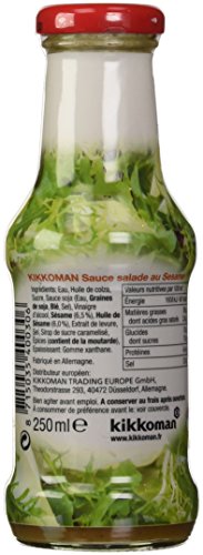 Ensalada con el aderezo de sésamo KIKKOMAN 250ml - Pack de 3 uds