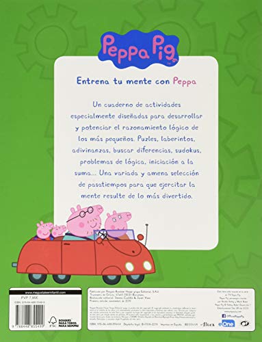 Entrena tu mente con Peppa. 4 a#os (Peppa Pig. Cuaderno de actividades)