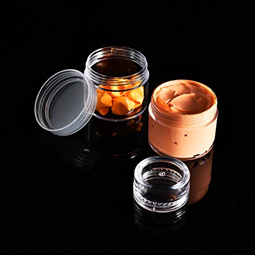 Envases para Cosmetica,Worsendy Contenedor de Cosméticos,Contenedor de Cosméticos Bote Tarro de Viaje Set con Tapa para Almacenaje de Maquillaje Cremas Muestras,5g/10g/15g/20g Gramos (Blanco, 20g)