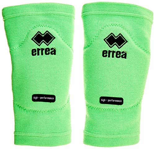 Erreà Tokyo Ltd - Rodilleras para Adultos, Todo el año, Unisex, Color Verde neón, tamaño Medium