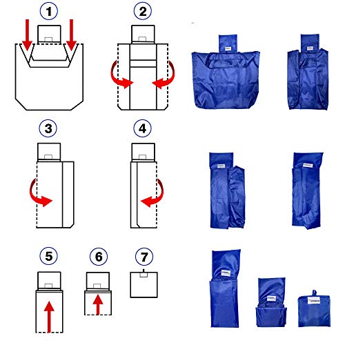 Erreke - Bolsas Reutilizables para la Compra. Plegables. Ecológicas. Polyester Muy Resistente. Alta Capacidad de Carga, Ligeras, higiénicas y Elegantes. Pack de 4 Bolsas. 35x58x8cm. (Negro x4)