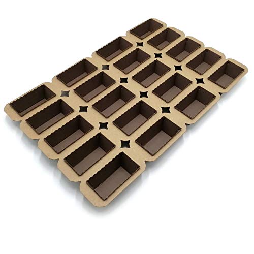 Erretre srl Molde para plumcake de Papel de 20 Formas X 10 X 5 X 4 (H.) cm