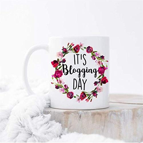 Es taza del día de blogs, regalo para blogger, taza de café de blogger, taza de escritor, regalo de periodista, regalo para escritor, taza de café de blog, regalo de blogger