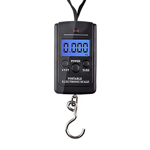 Escala De Alimentos 40Kg/100G Lcd Báscula De Equipaje Digital Gancho Colgante Portátil Báscula Electrónica Pesca Viaje Peso Balance Báscula Luz De Fondo O No B Luz De Fondo